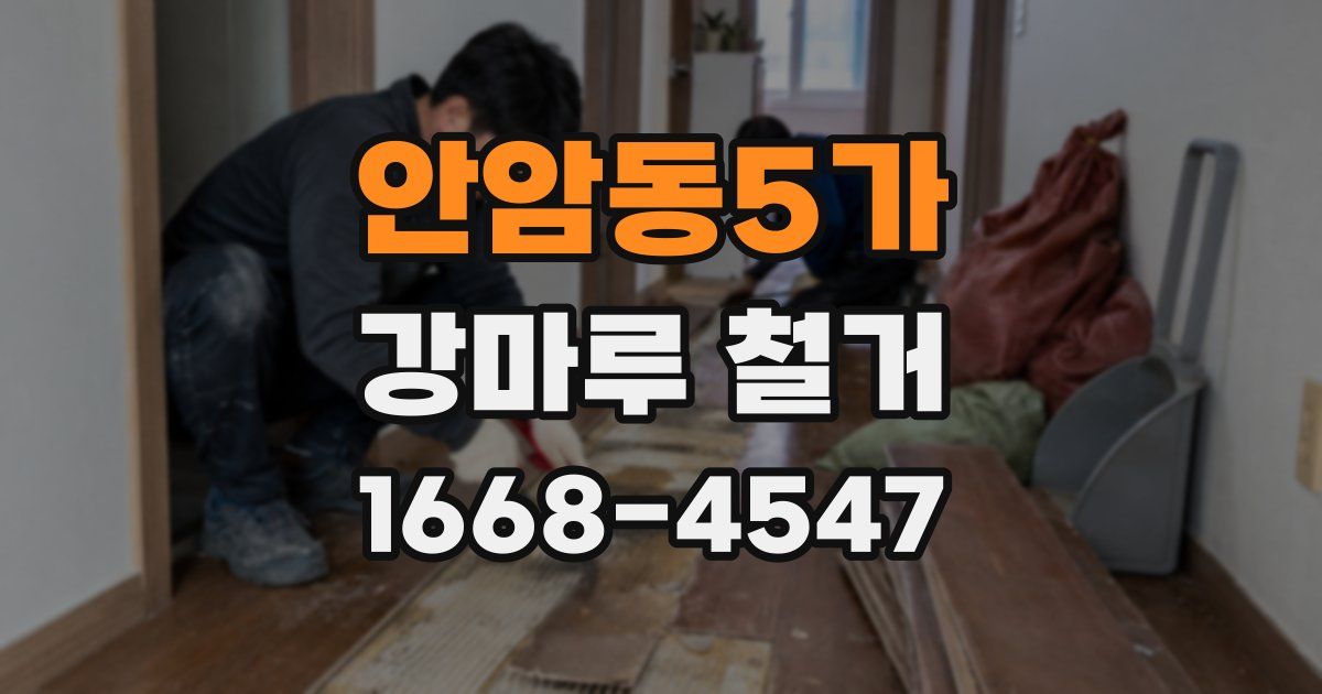 안암동5가 강마루 철거
