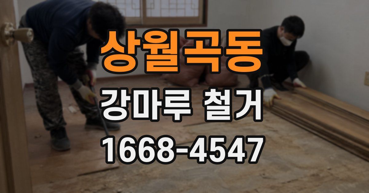 상월곡동 강마루 철거