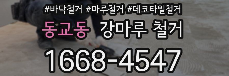 동교동 강마루 철거