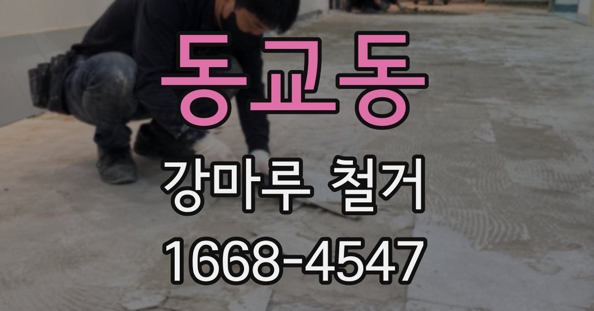 동교동 강마루 철거