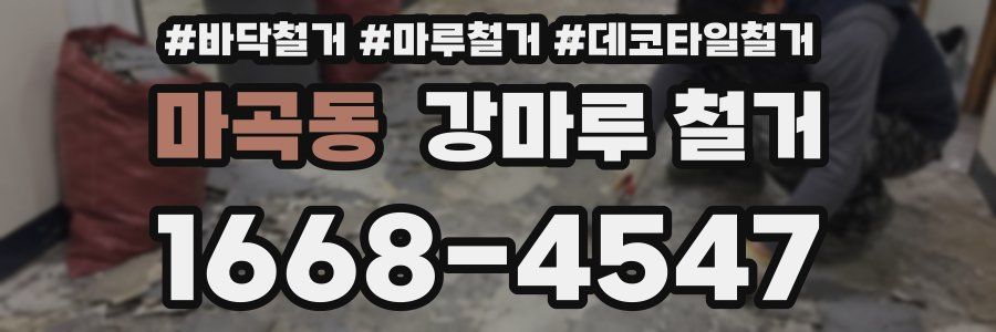 마곡동 강마루 철거
