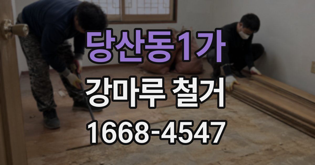 당산동1가 강마루 철거