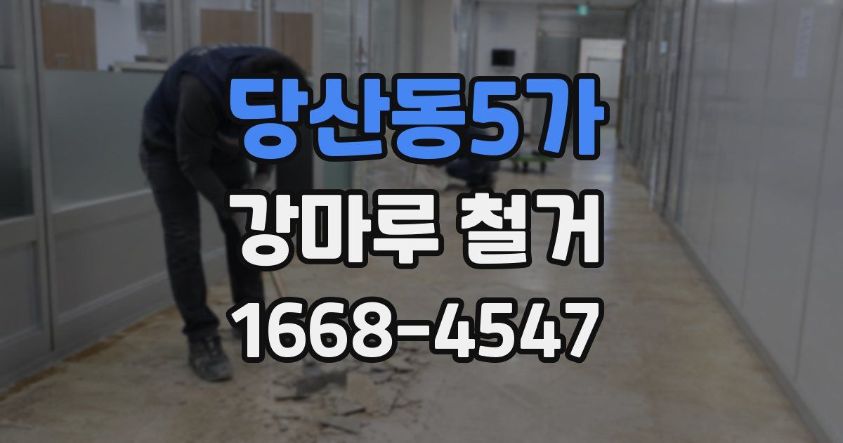 당산동5가 강마루 철거
