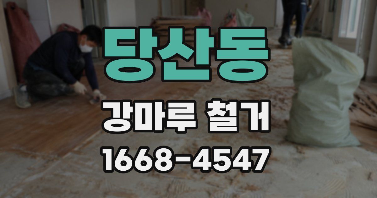 당산동 강마루 철거