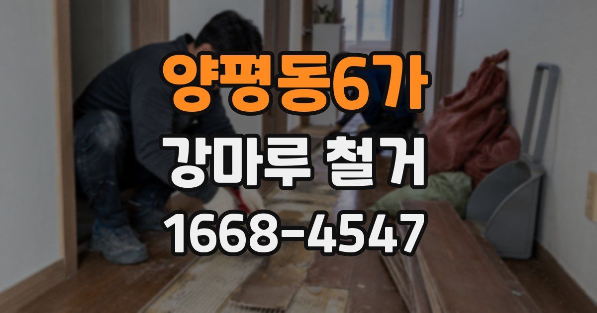 양평동6가 강마루 철거
