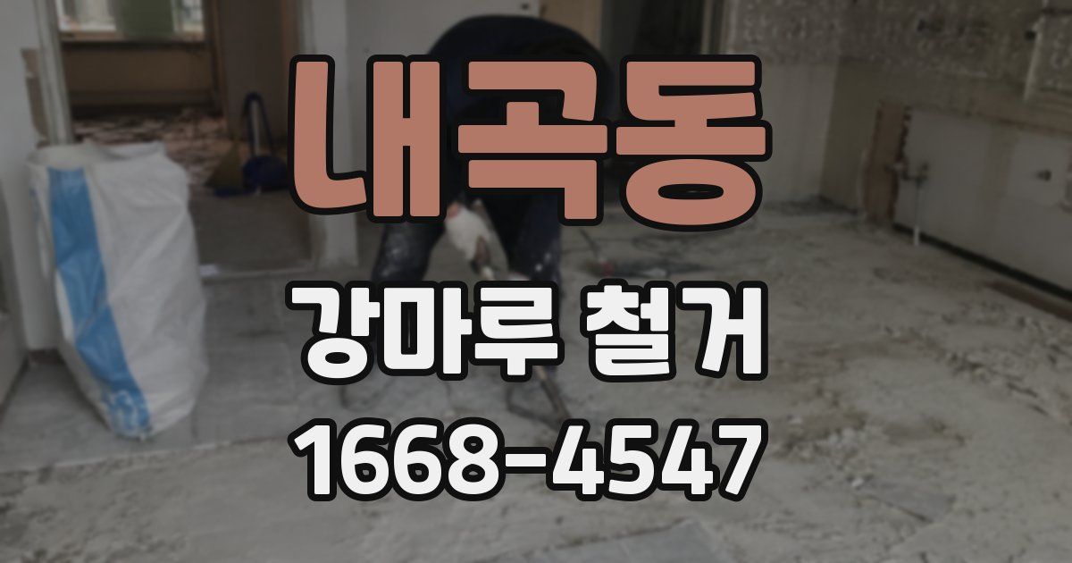 내곡동 강마루 철거