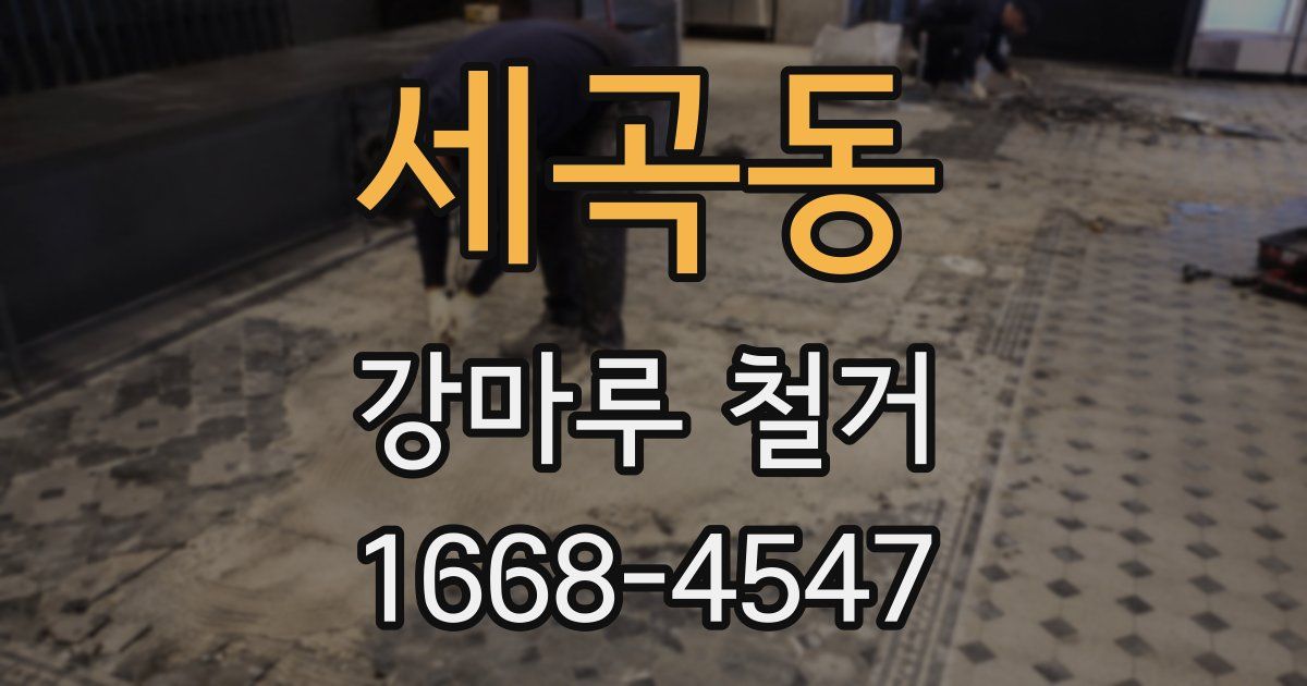 세곡동 강마루 철거