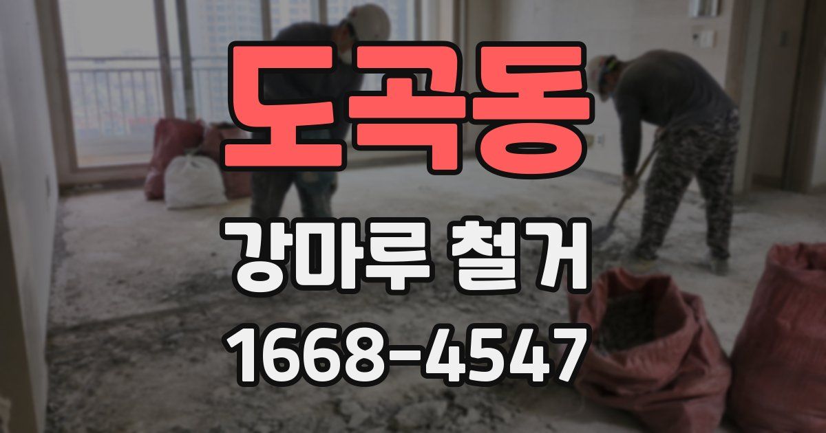 도곡동 강마루 철거