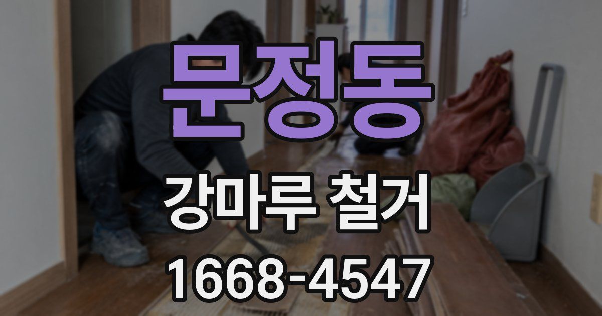 문정동 강마루 철거