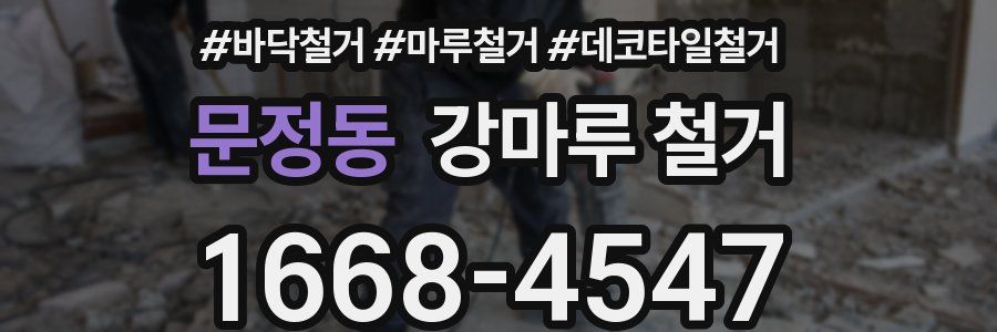 문정동 강마루 철거