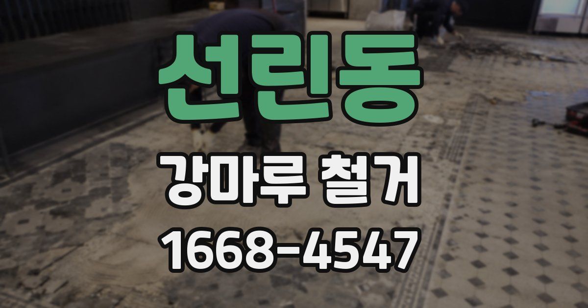 선린동 강마루 철거