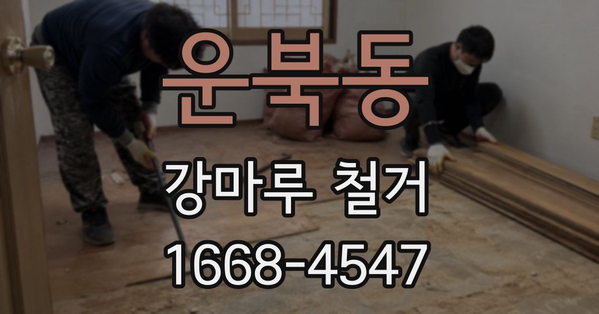 운북동 강마루 철거