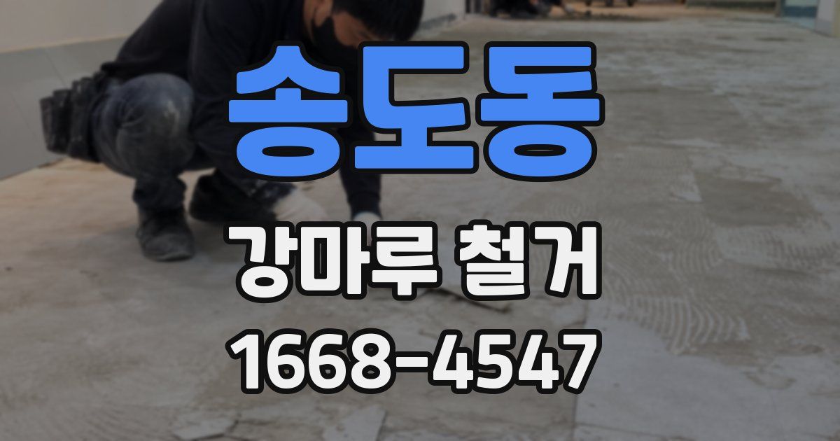 송도동 강마루 철거