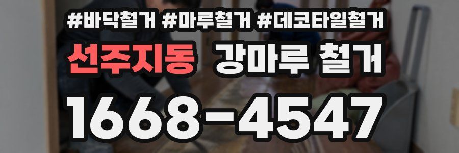 선주지동 강마루 철거