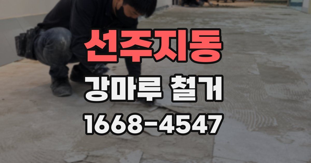 선주지동 강마루 철거