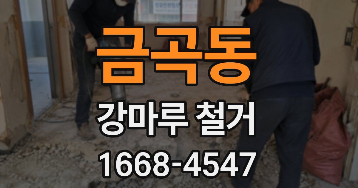 금곡동 강마루 철거