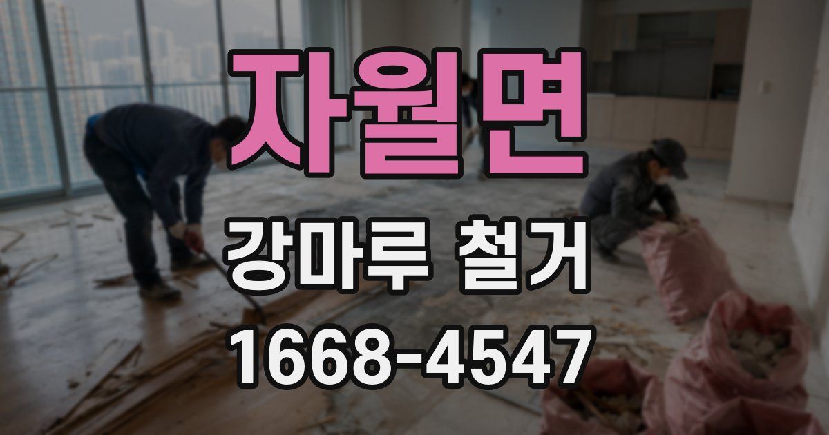 자월면 강마루 철거