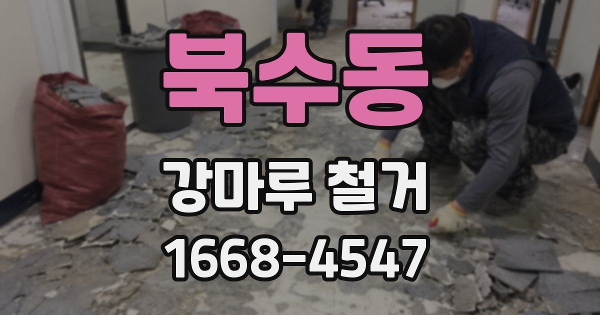 북수동 강마루 철거