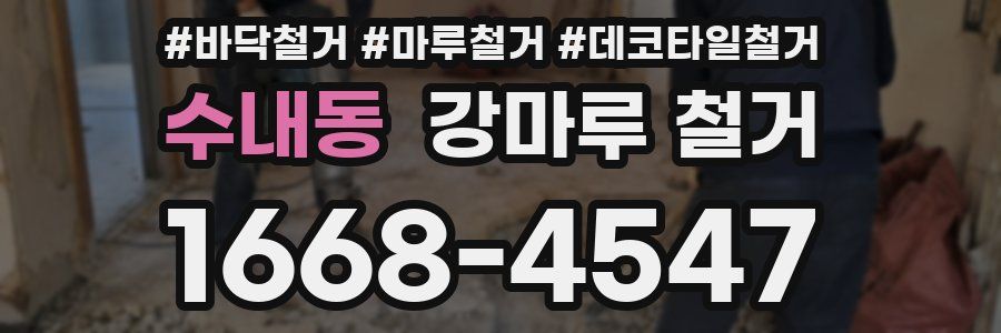 수내동 강마루 철거
