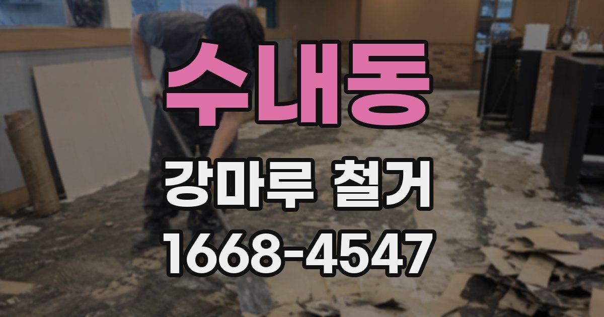 수내동 강마루 철거