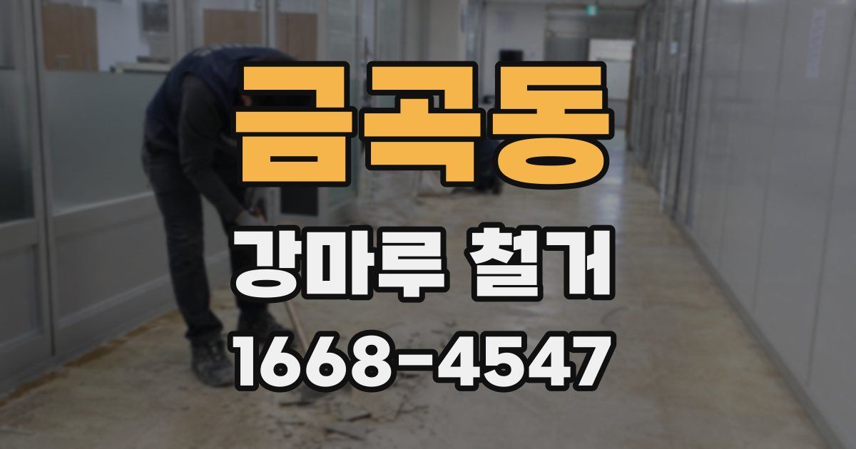 금곡동 강마루 철거