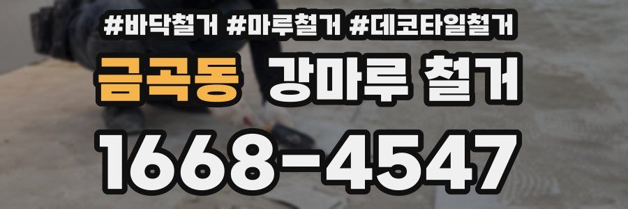 금곡동 강마루 철거