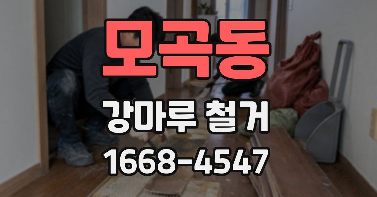 모곡동 강마루 철거