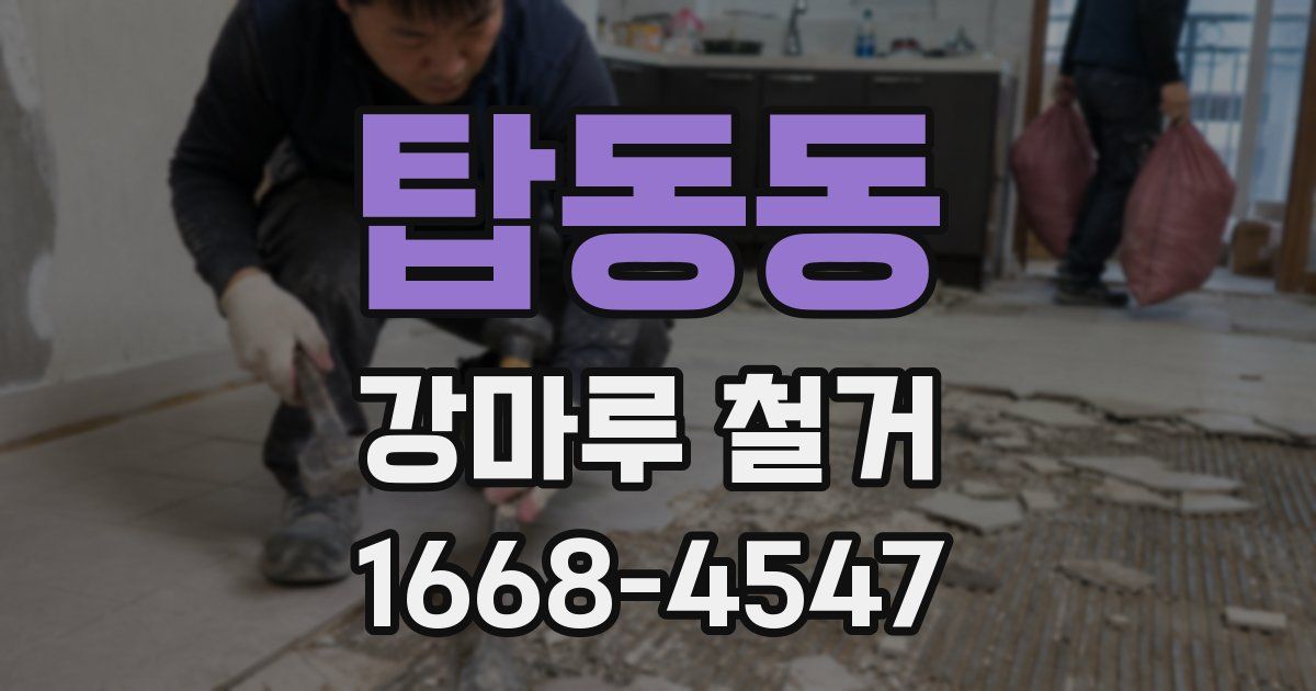 탑동동 강마루 철거