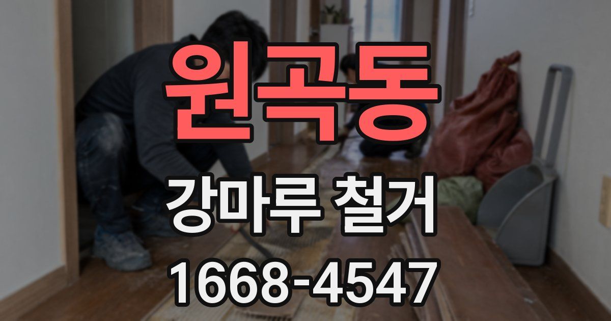 원곡동 강마루 철거