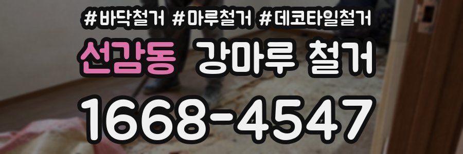 선감동 강마루 철거