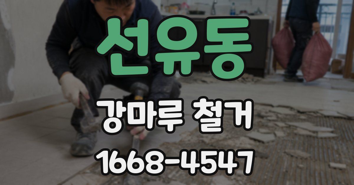 선유동 강마루 철거