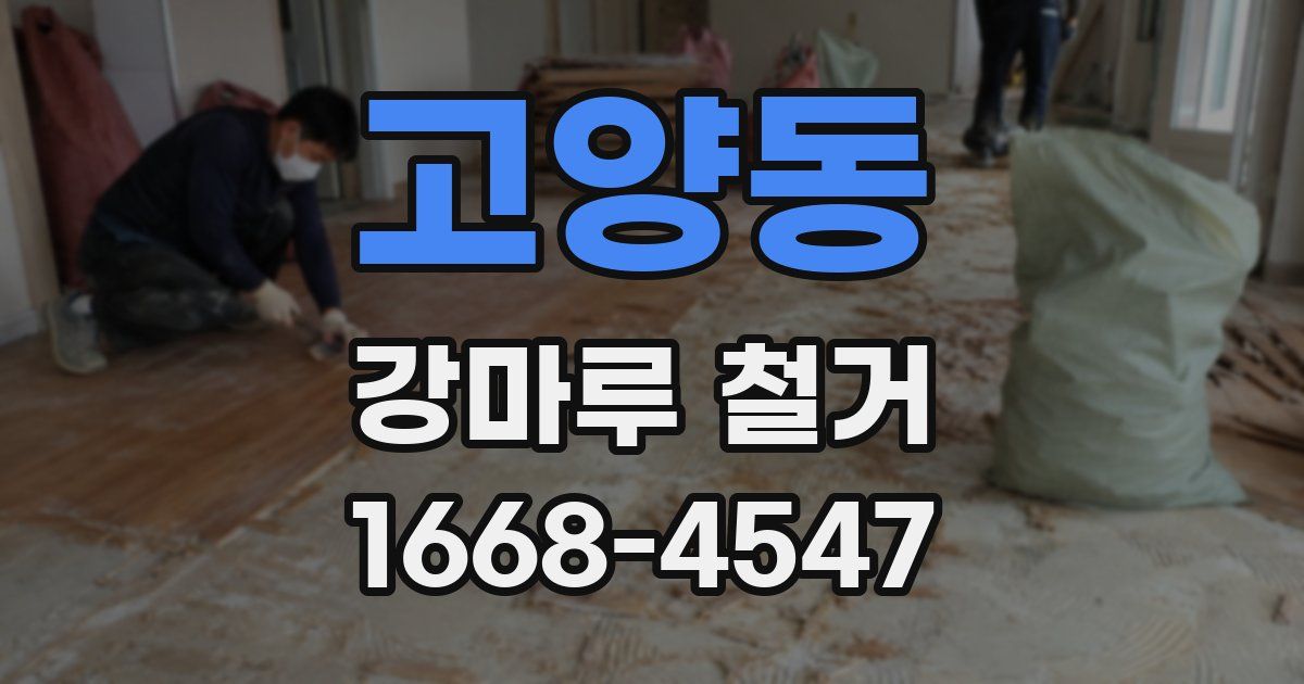 고양동 강마루 철거
