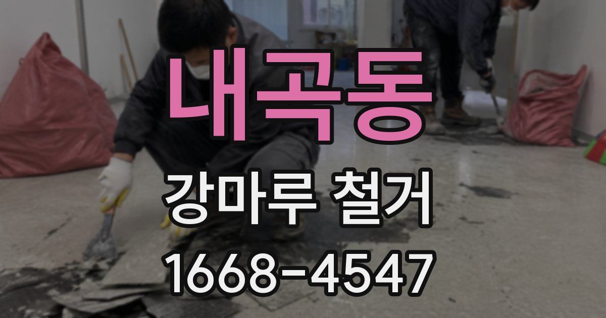 내곡동 강마루 철거