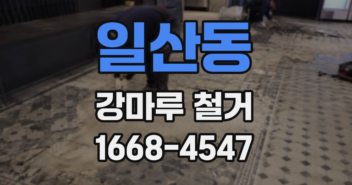 일산동 강마루 철거