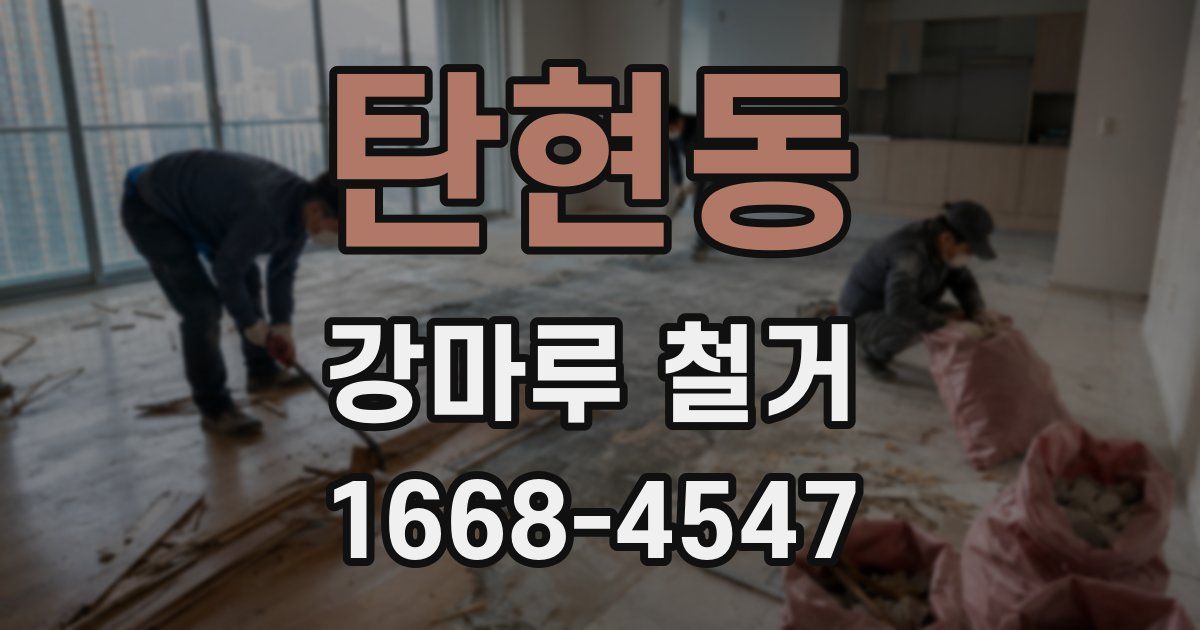 탄현동 강마루 철거