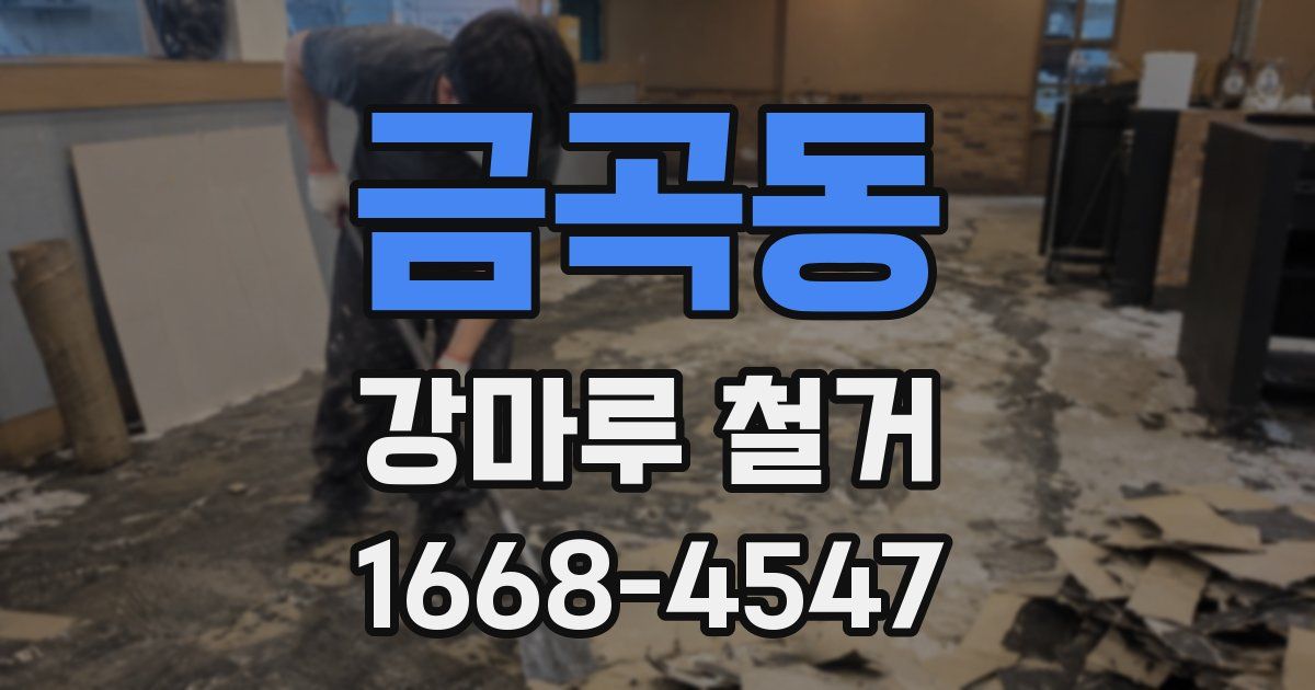 금곡동 강마루 철거