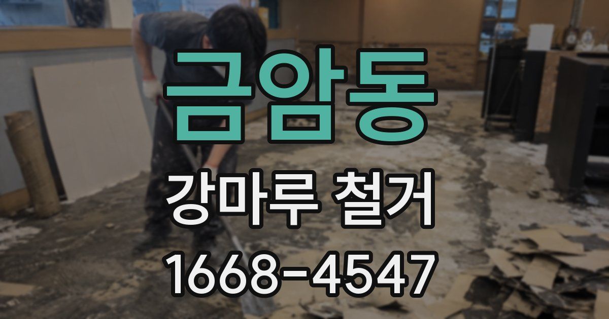 금암동 강마루 철거