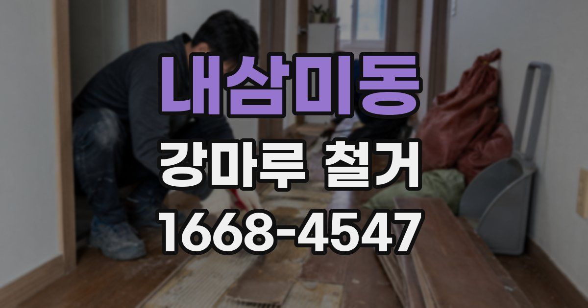 내삼미동 강마루 철거