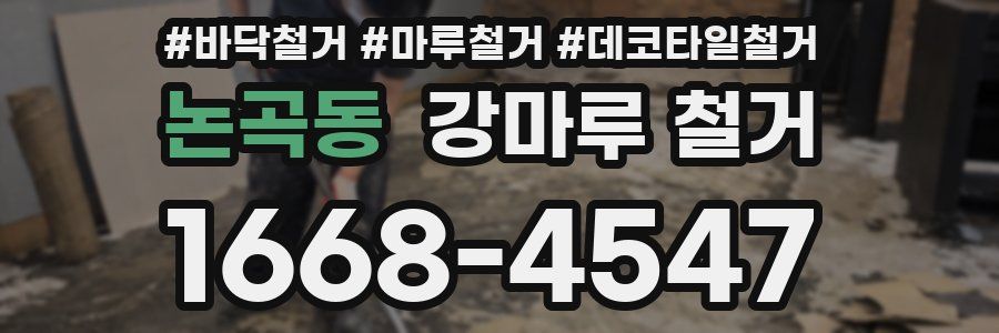 논곡동 강마루 철거