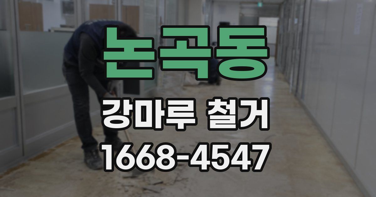 논곡동 강마루 철거