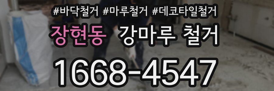 장현동 강마루 철거