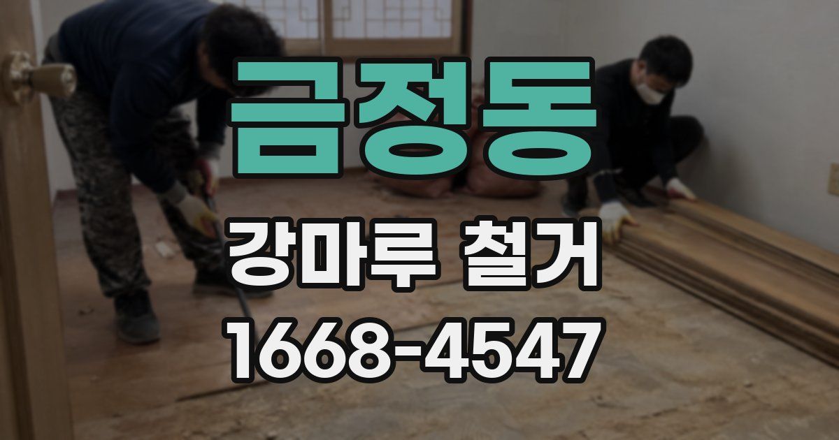 금정동 강마루 철거