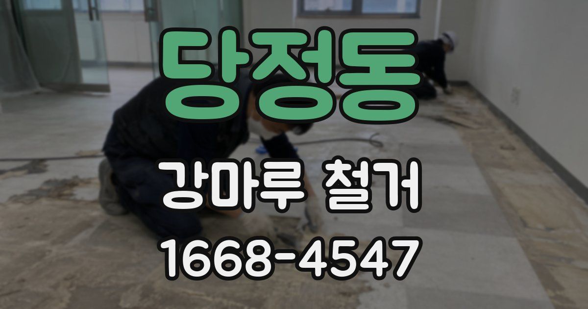 당정동 강마루 철거