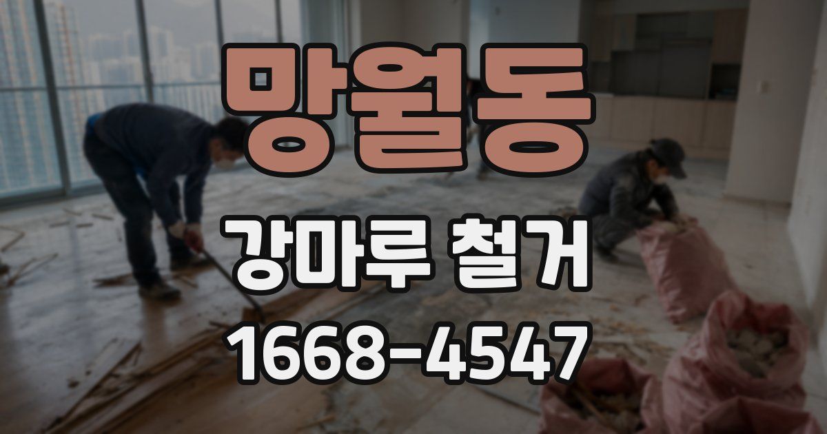 망월동 강마루 철거