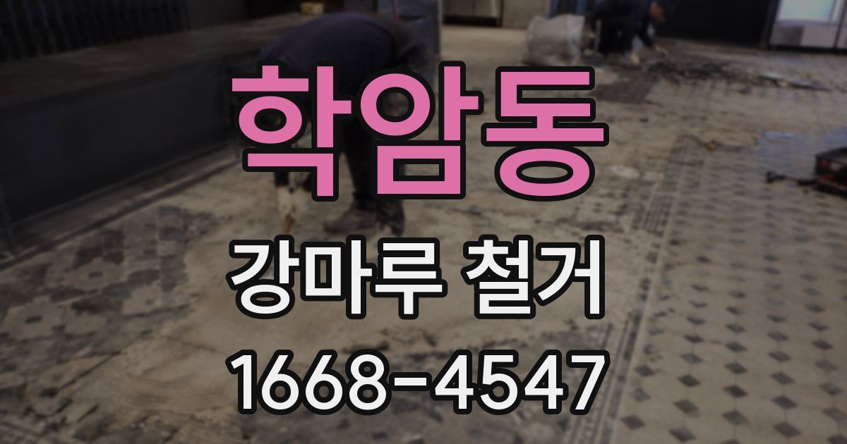 학암동 강마루 철거