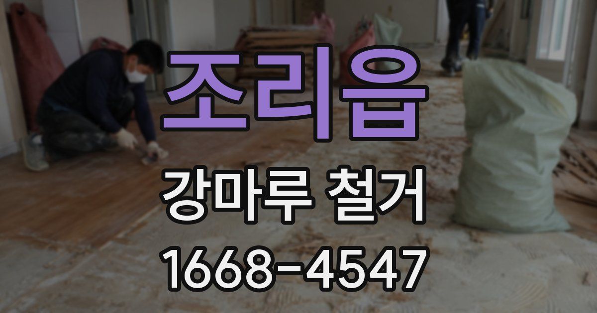 조리읍 강마루 철거