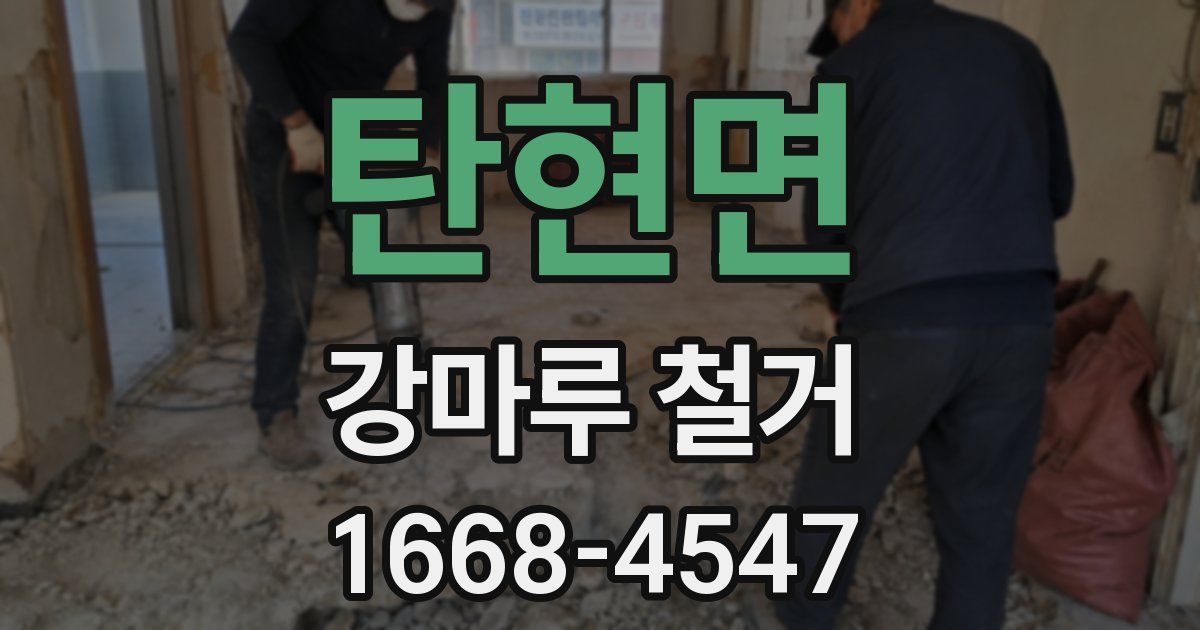 탄현면 강마루 철거