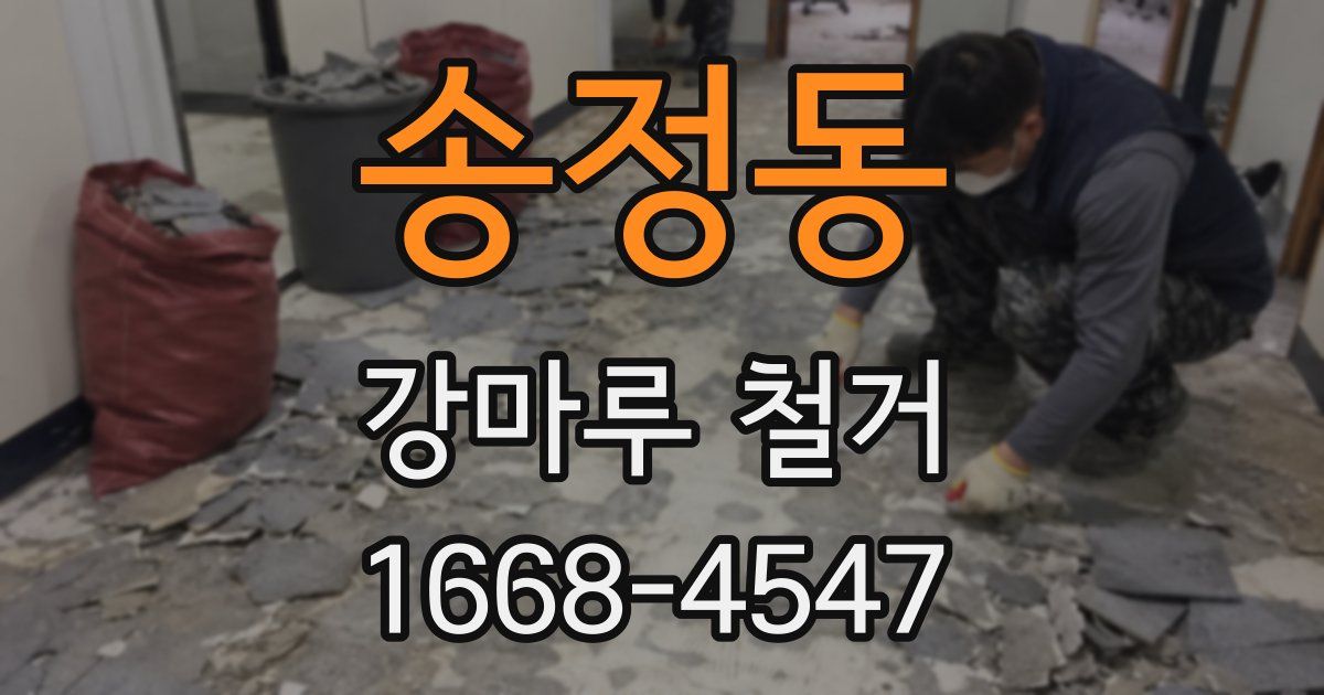 송정동 강마루 철거