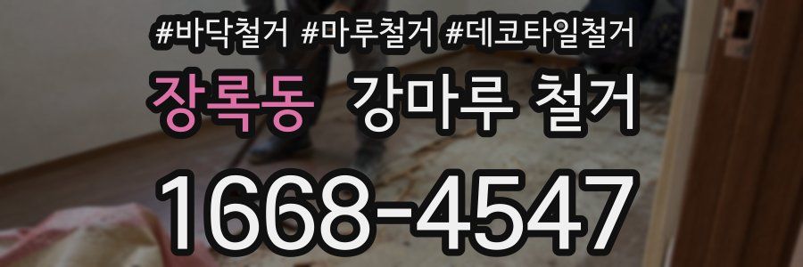 장록동 강마루 철거