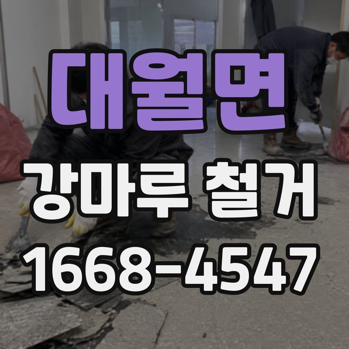 대월면 강마루 철거 전 바닥재 상태를 점검하는 이유
